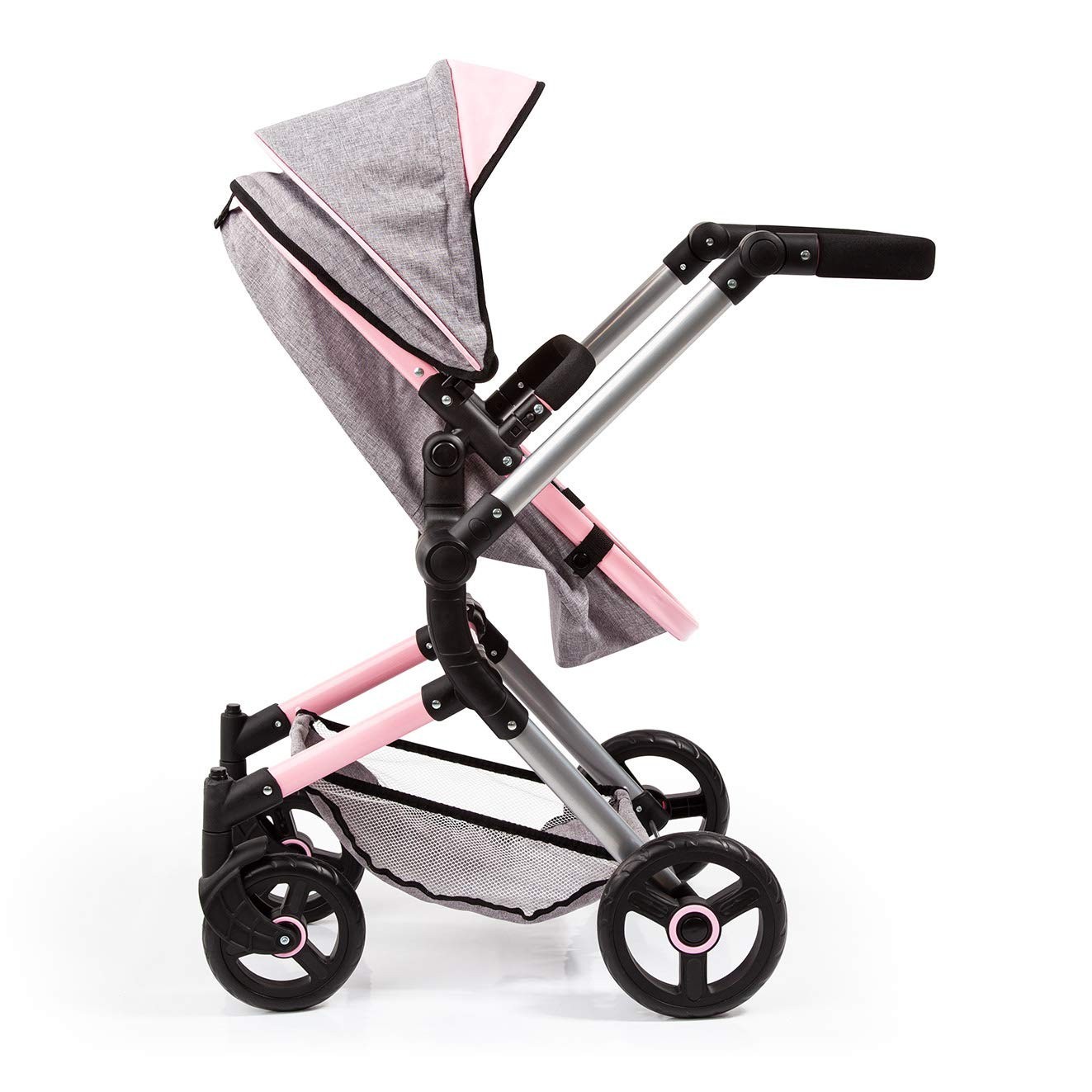 Coche Para Bebes Cochecito Para Niños Convertible Reversible Bassinet Pram Pink