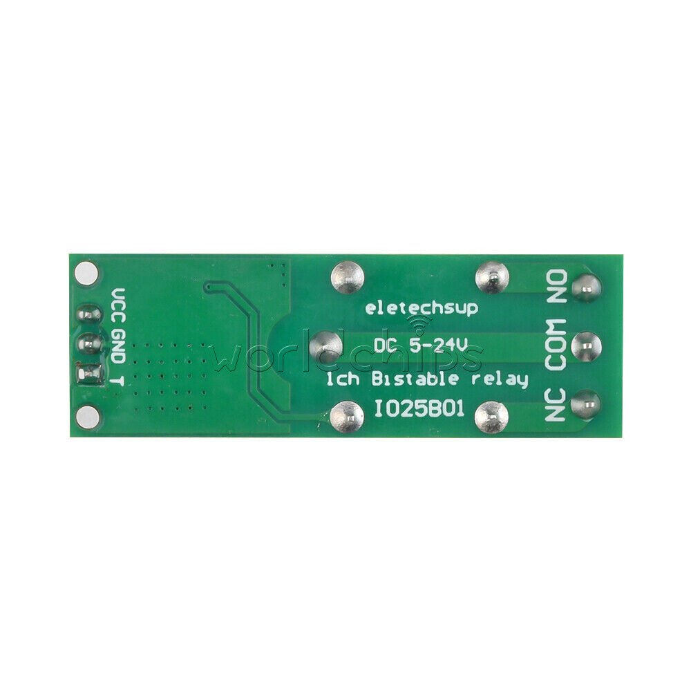 6-24V Flip-Flop Latch Relay Bistable Self-locking Low Pulse Trigger Relay Module