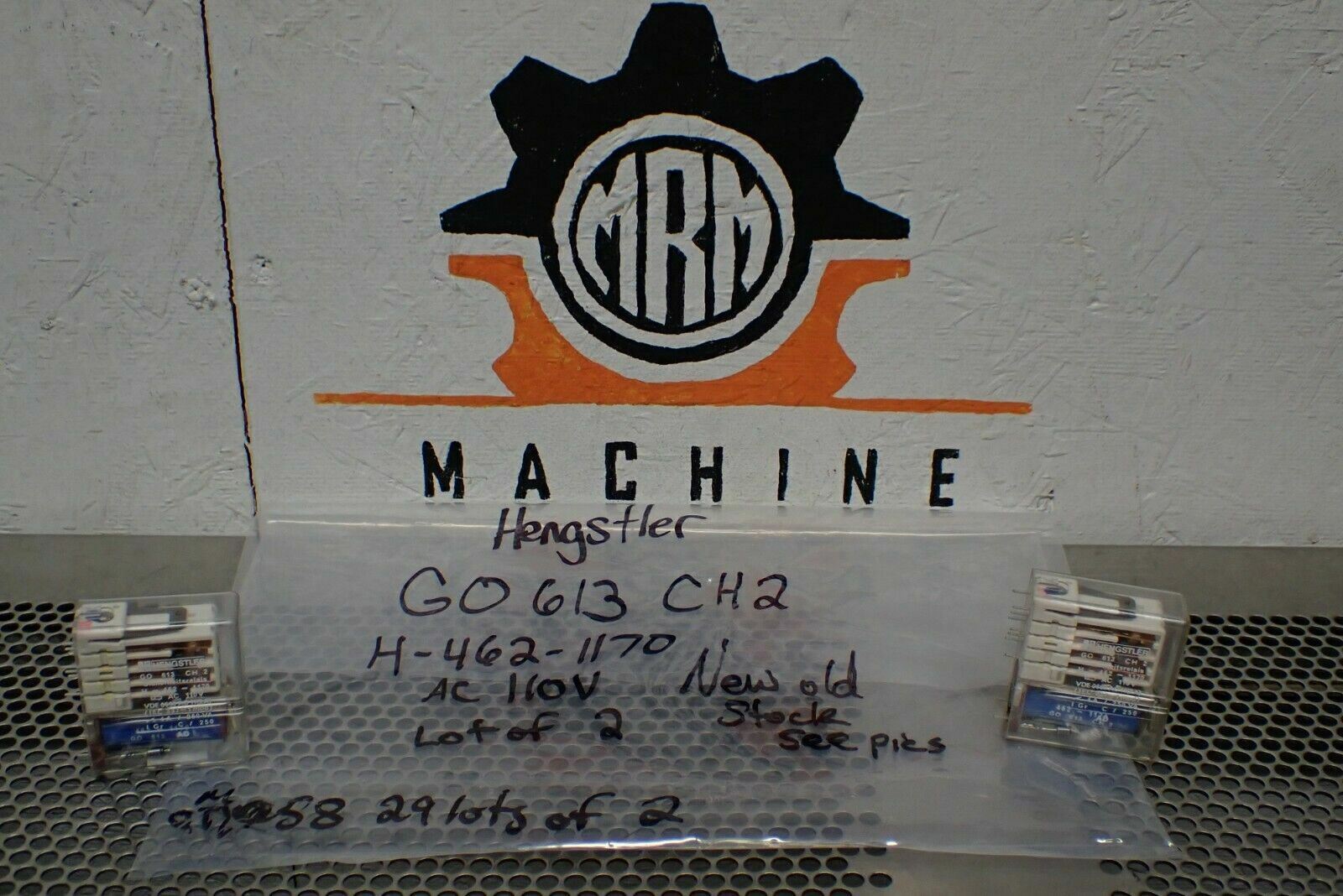 Hengstler G0613 CH2 H-462-1170 AC110V Relays New Old Stock (Lot of 2) See Pics