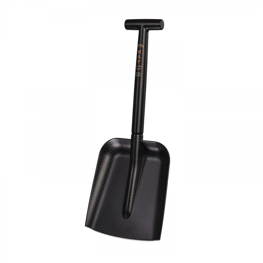 RAY Ultralight Carbon Avalanche Shovel 63cm Titanium Edge ISMF Ski Mountaineerin