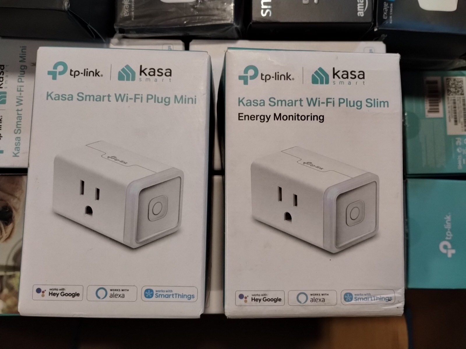2 Pack TP-LINK Smart Wi-fi Plug Mini - White HS105 *Damaged Box*