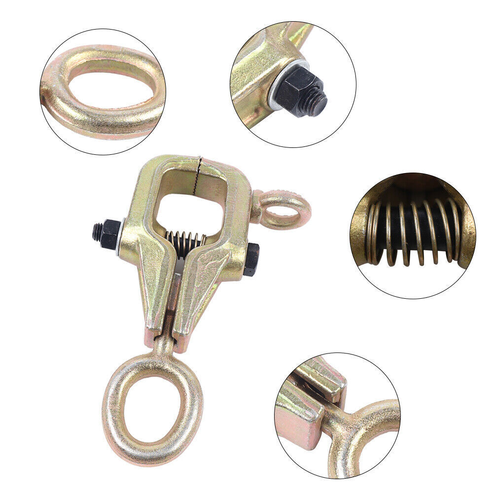 5 Ton Self-tightening 2 Way Auto Body Repair Pull Clamp Frame Back Dent Puller