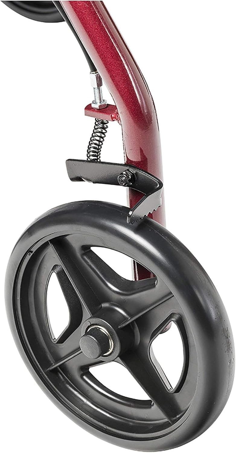Aluminum Rollator Fold Up & Removable Back Support Padded Seat