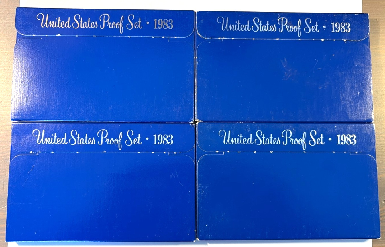 1983s US Mint Proof Sets (4) Uncirculated Sets, in OGP, Free Shipping!