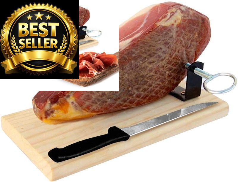 Serrano Ham Boneless & Stand - Spanish Jamon Ideal for Tapas...