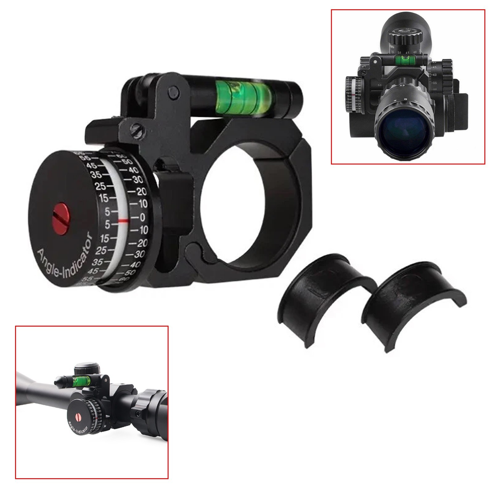 25.4mm / 30mm Spirit Bubble Level Scope Rings Barrel Mounts Holder Rifle Hunting