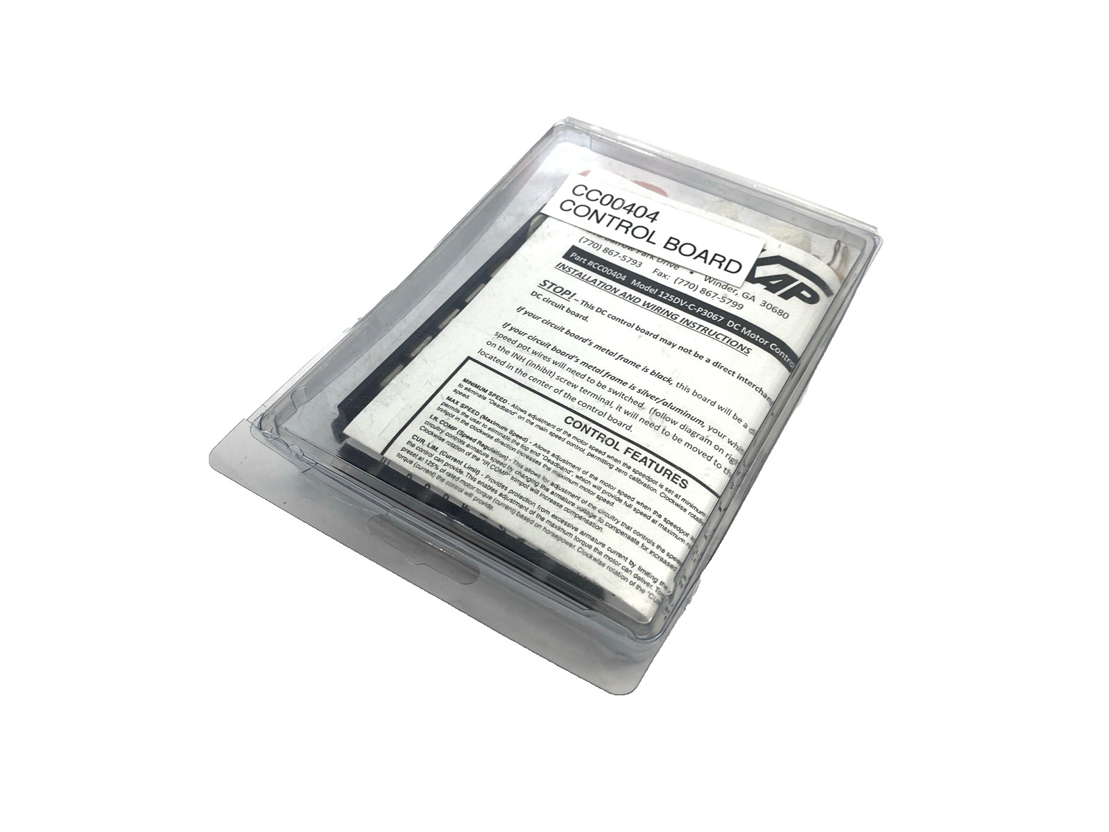 Dart Controls 125DV-C-P3067 DC Speed Control, SureKap CC00404