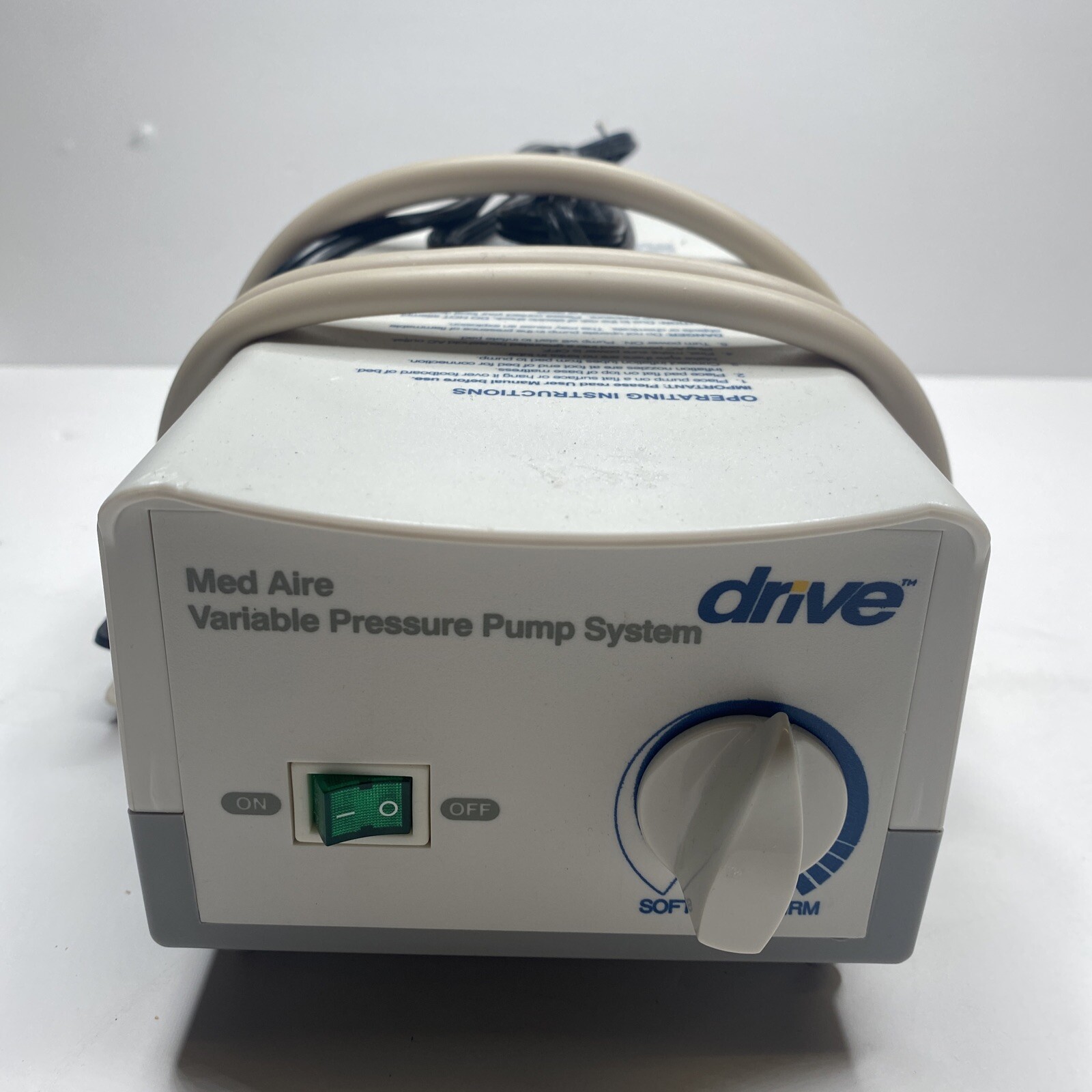 Drive Medical Med Aire Alternating Pressure Pump Model 14005E - Pump and tubes