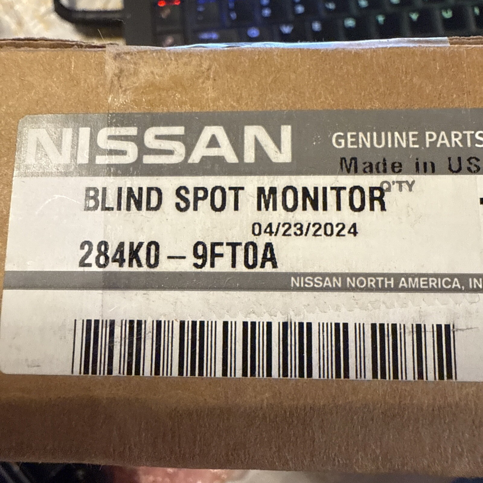 Genuine Nissan Blind Spot Radar 284K0-9FT0A 2018-2022 TITAN RIGHT SIDE SENSOR