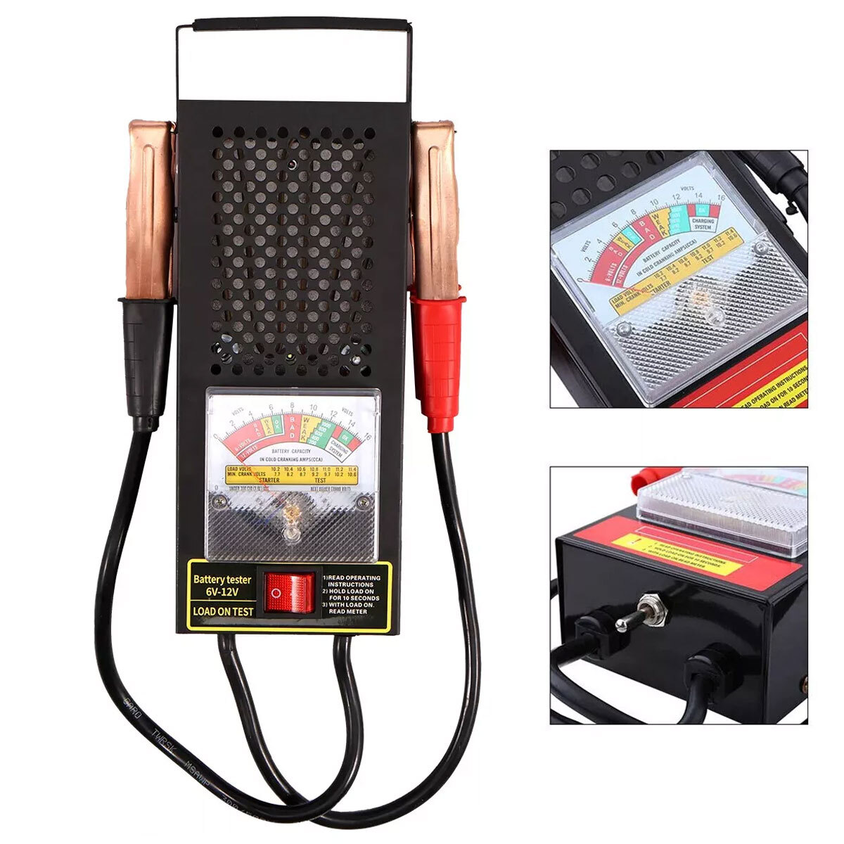 6V-12V 100Amp Car Van Auto Battery Load Tester Drop And Charging System Checker