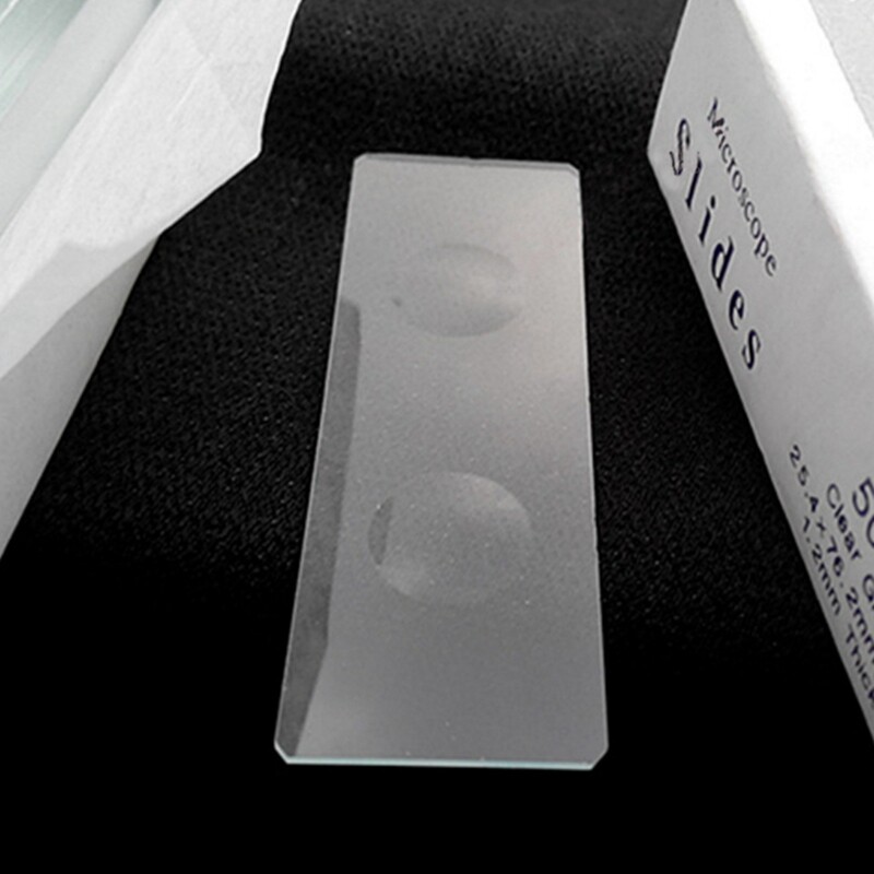 5 pcs Reusable Laboratorial Double Concave Biological Microscope Glass Slides
