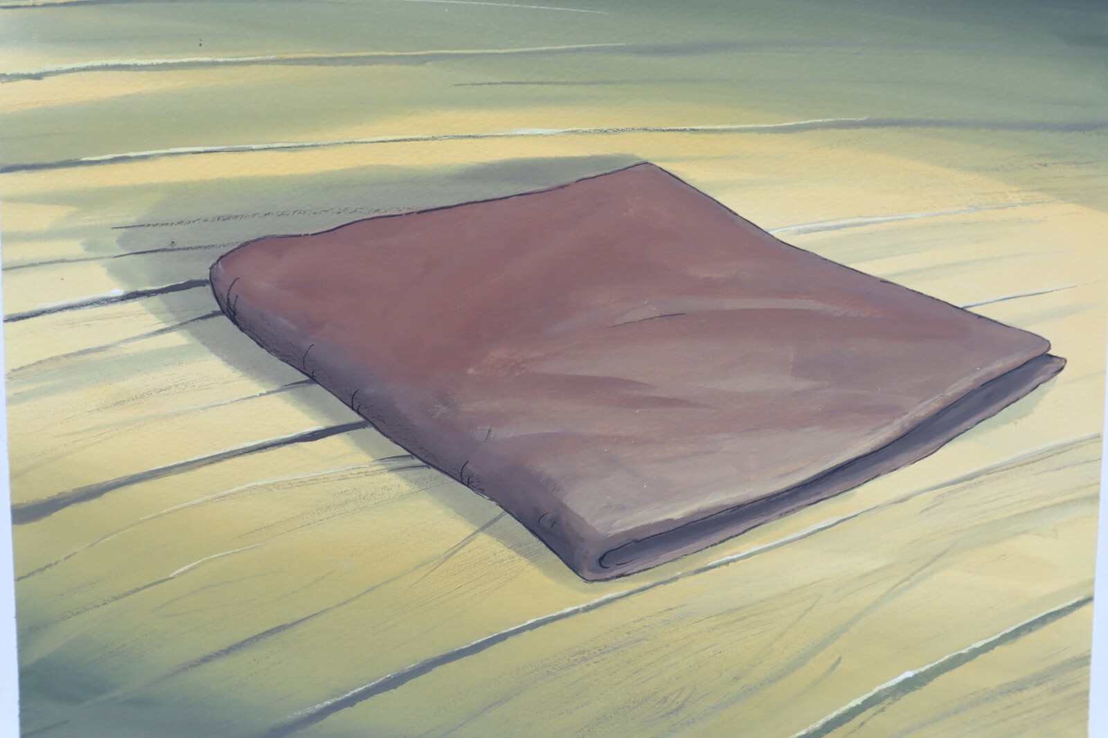 Original Hand Painted Animation Production Background (229-16)