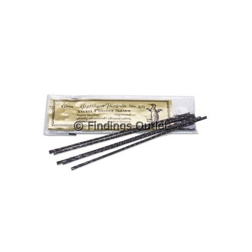 Spiral Wax Saw Blades Cut Size 1 - 1 Dozen Saw Blades (12 Pieces)