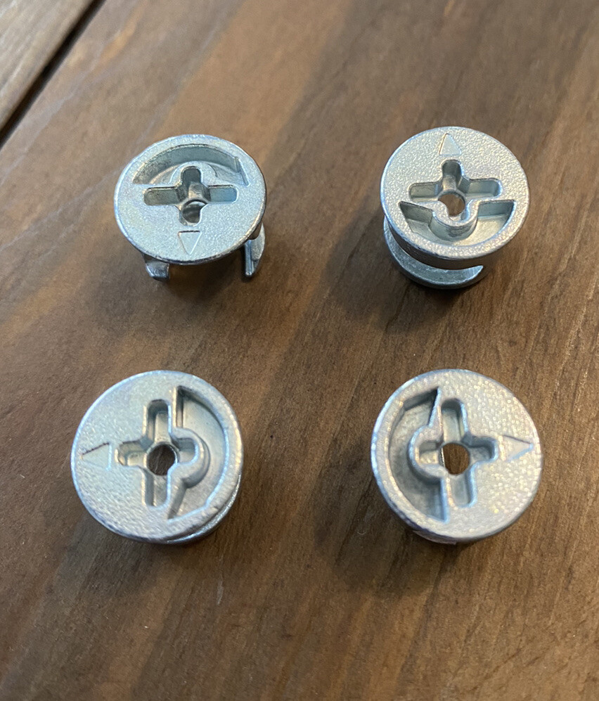 IKEA Cam Lock Nuts Part # 103114 (8 pack) Furniture Hardware Parts Fittings