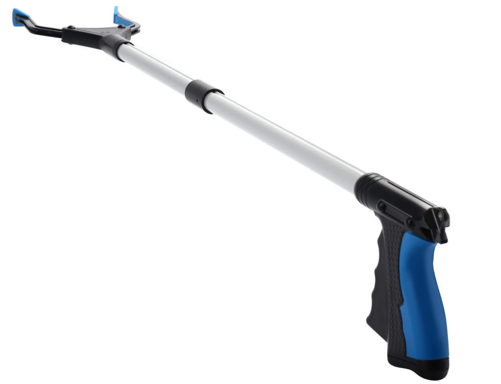 Recogedor de Basura con Garra de 32'' para Adultos Mayores Color Azul