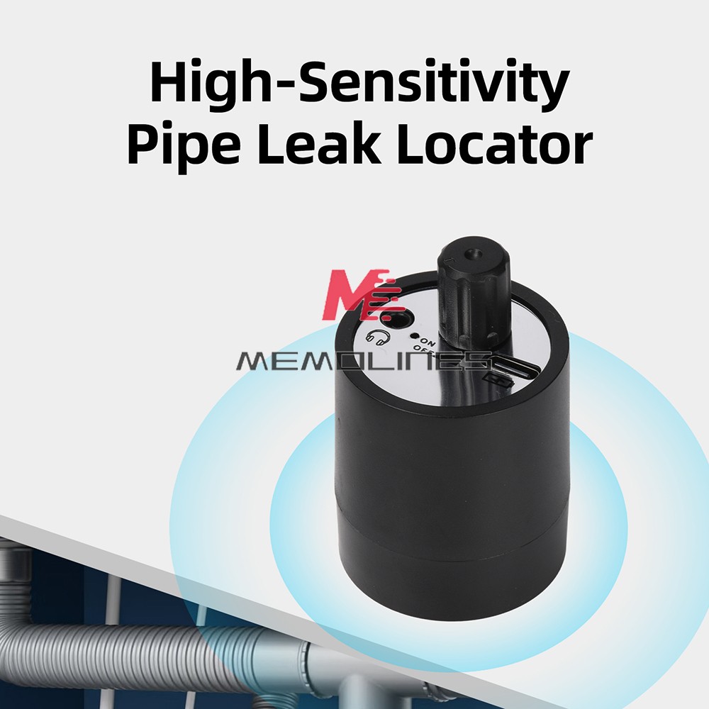 Water Leak Detection Tool Pipe Leakage Monitor w/Sound Frequency Display Pointer