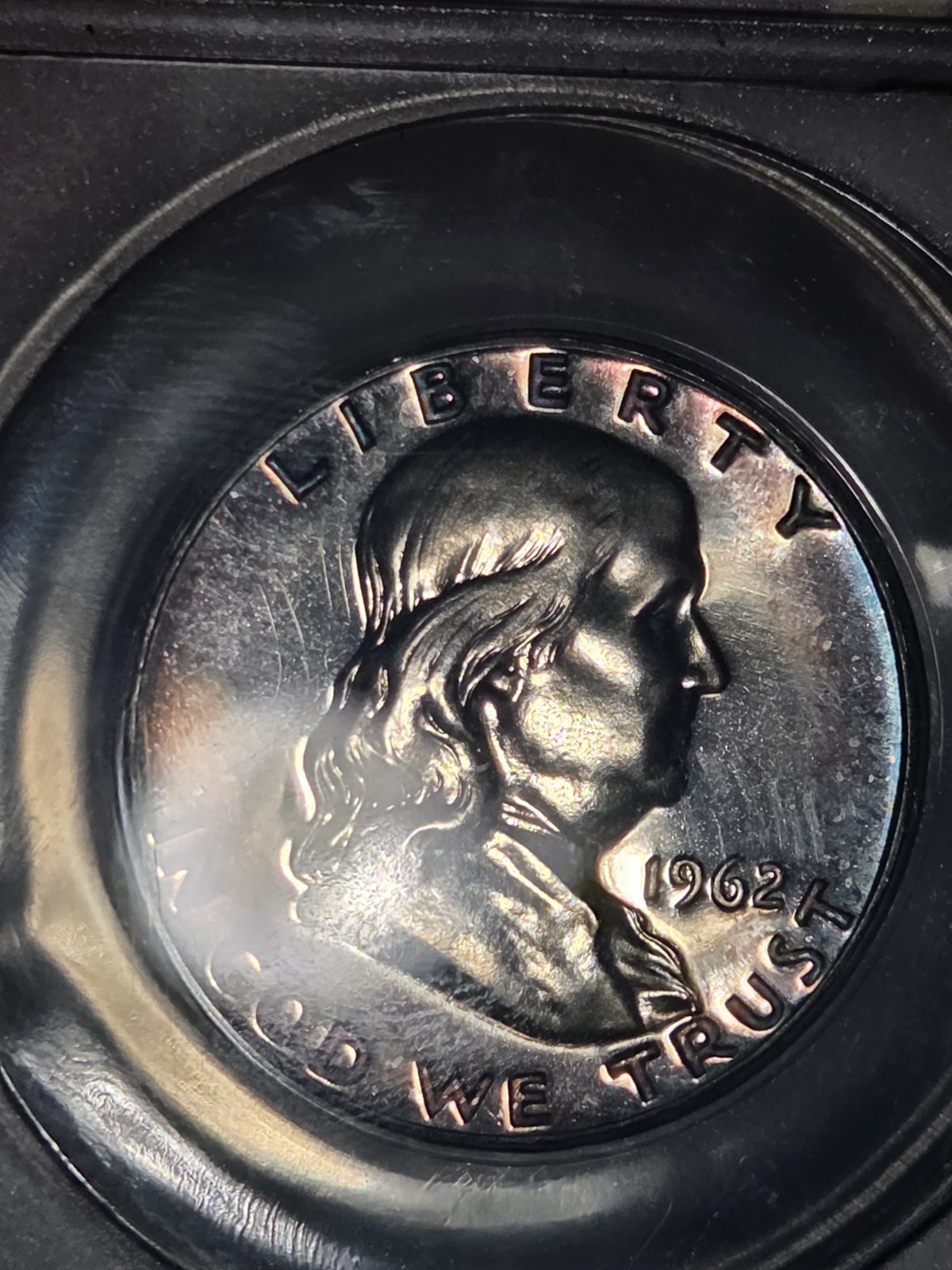 1962 50c Franklin Half ANACS Proof 65 Toned #7894227