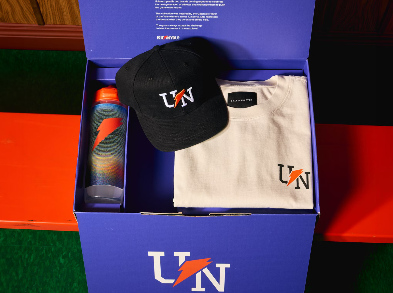 Gatorade x UNINTERRUPTED Capsule Limited Edition Shirt, Bottle, Hate, Rare