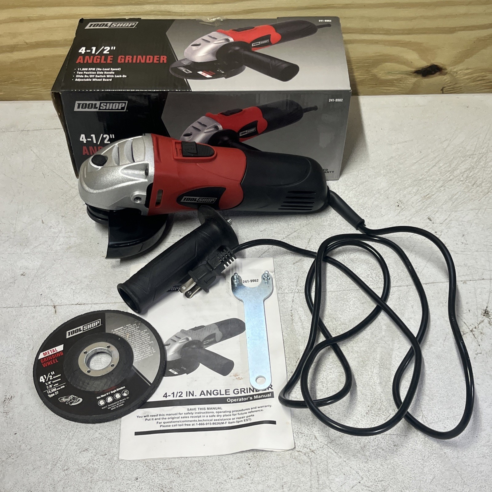 TOOL SHOP ANGLE GRINDER 4 1/2"