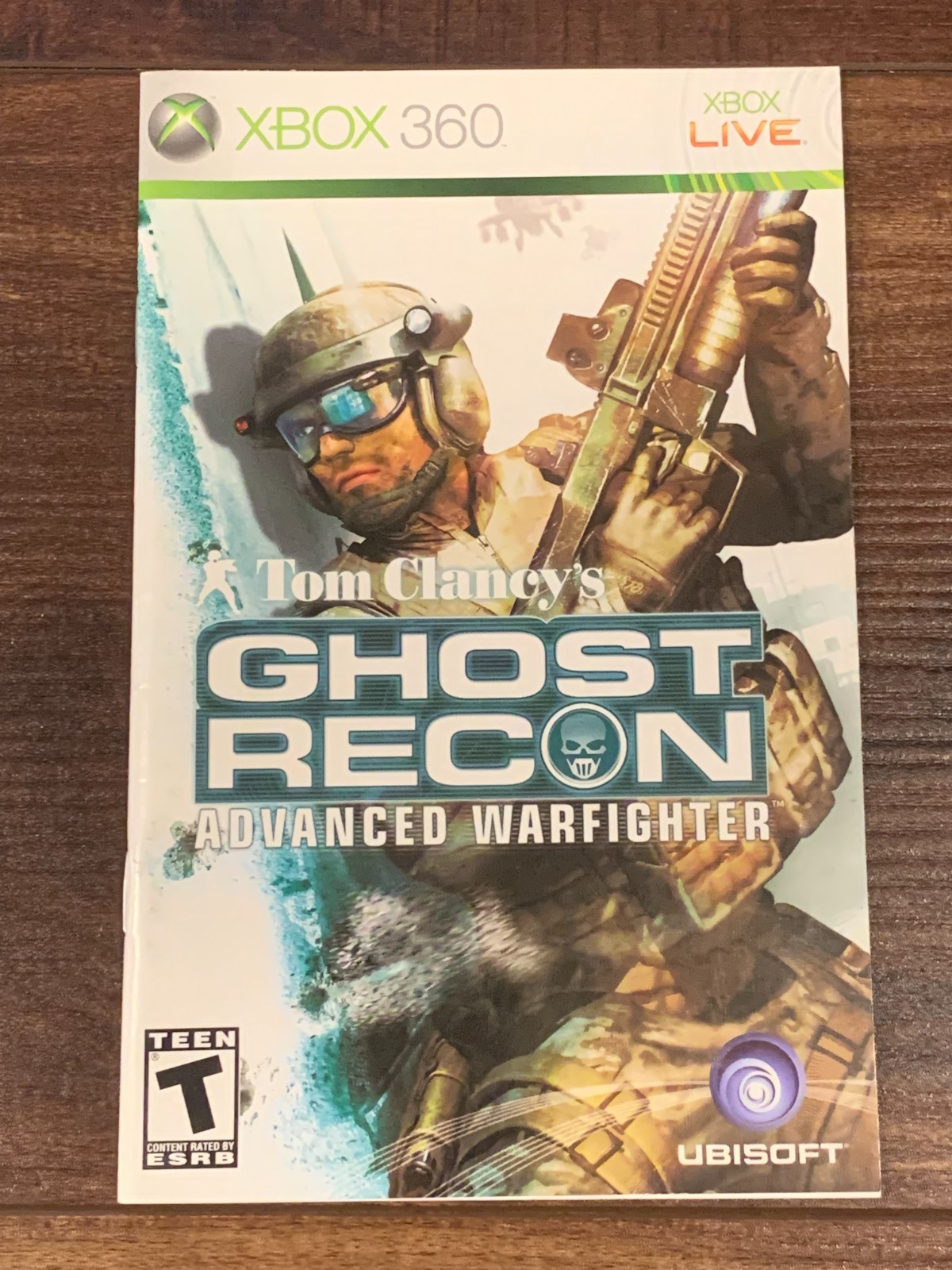 Tom Clancy's Ghost Recon Advanced Warfighter XBOX 360 Instruction Manual Only