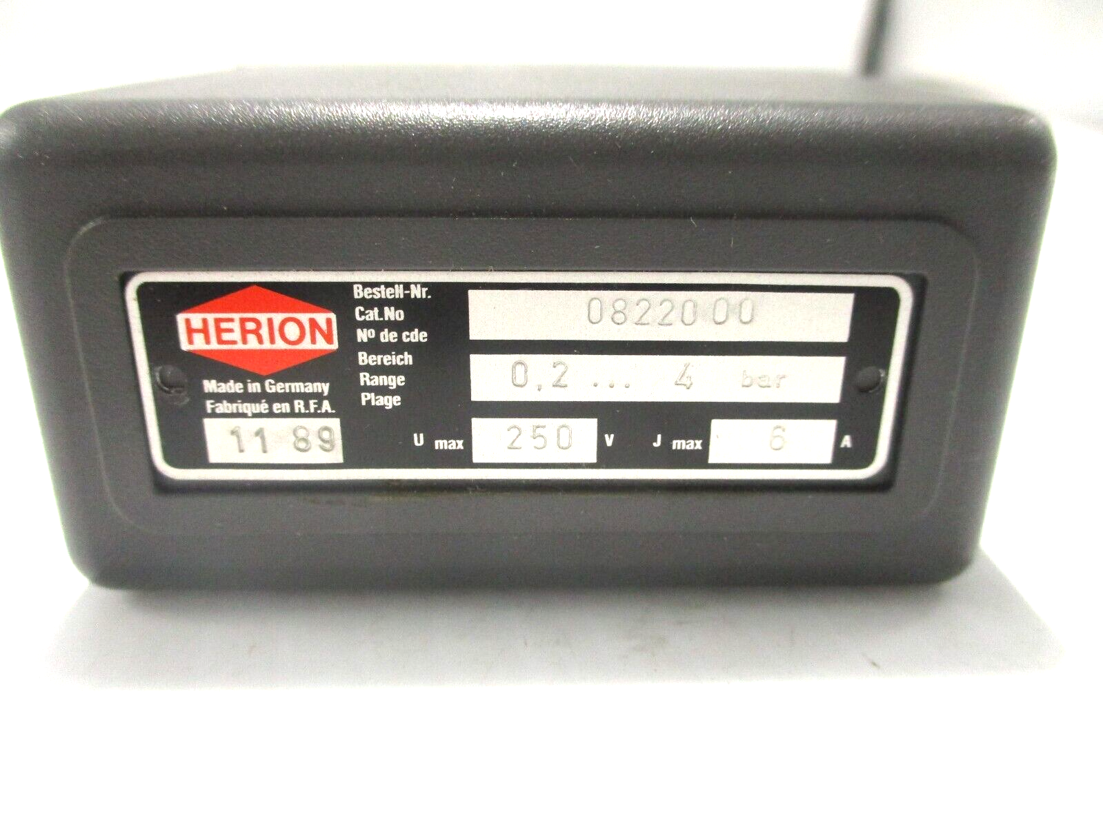 NEW HERION 08220 08220-00 PRESSURE SWITCH