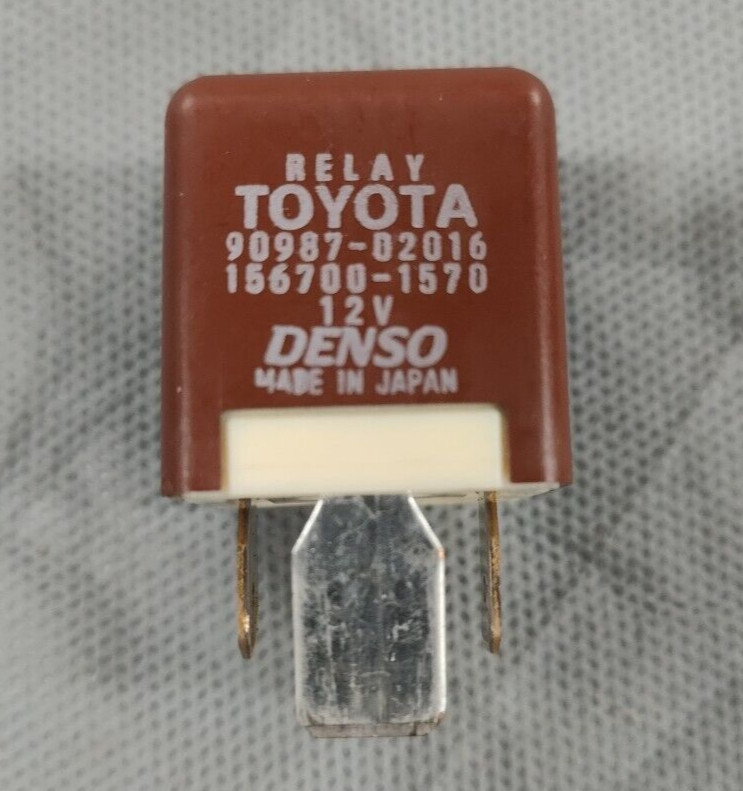 Toyota Relay 90987-02016, 156700-1570 Denso 4 Pins 12V OEM