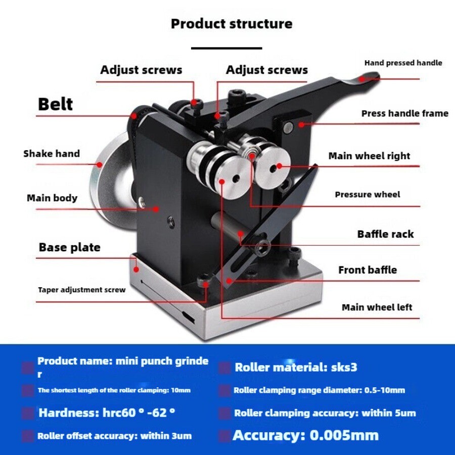 Thimble Punch Needle High Precision Grinding Machine Grinding Needle Machine