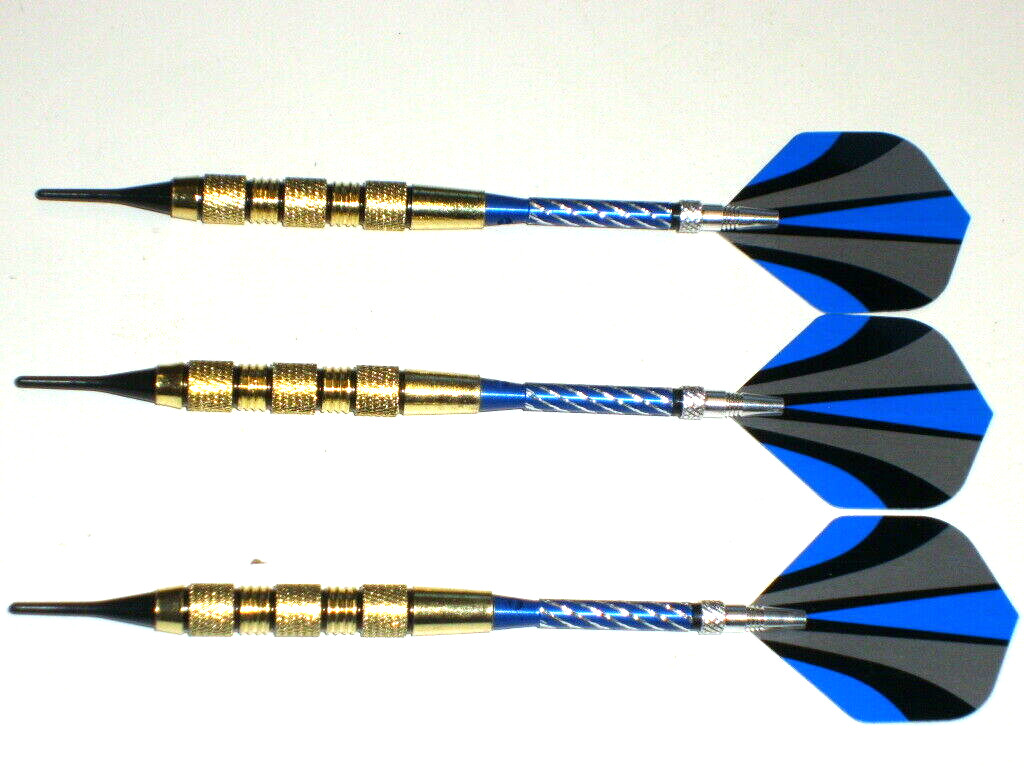 Soft Tip Darts, New 16 Gram Brass with Aluminum Spinning Shafts #3548