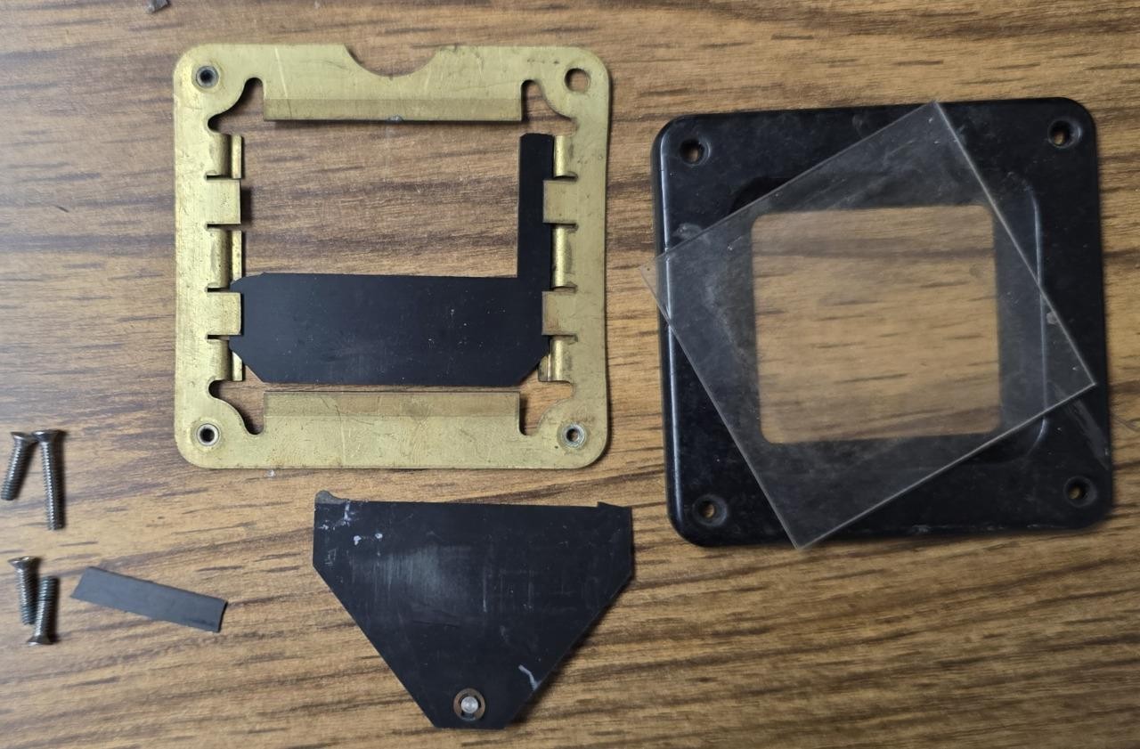 R-389 RECEIVER  FREQUENCY BEZEL PARTS.