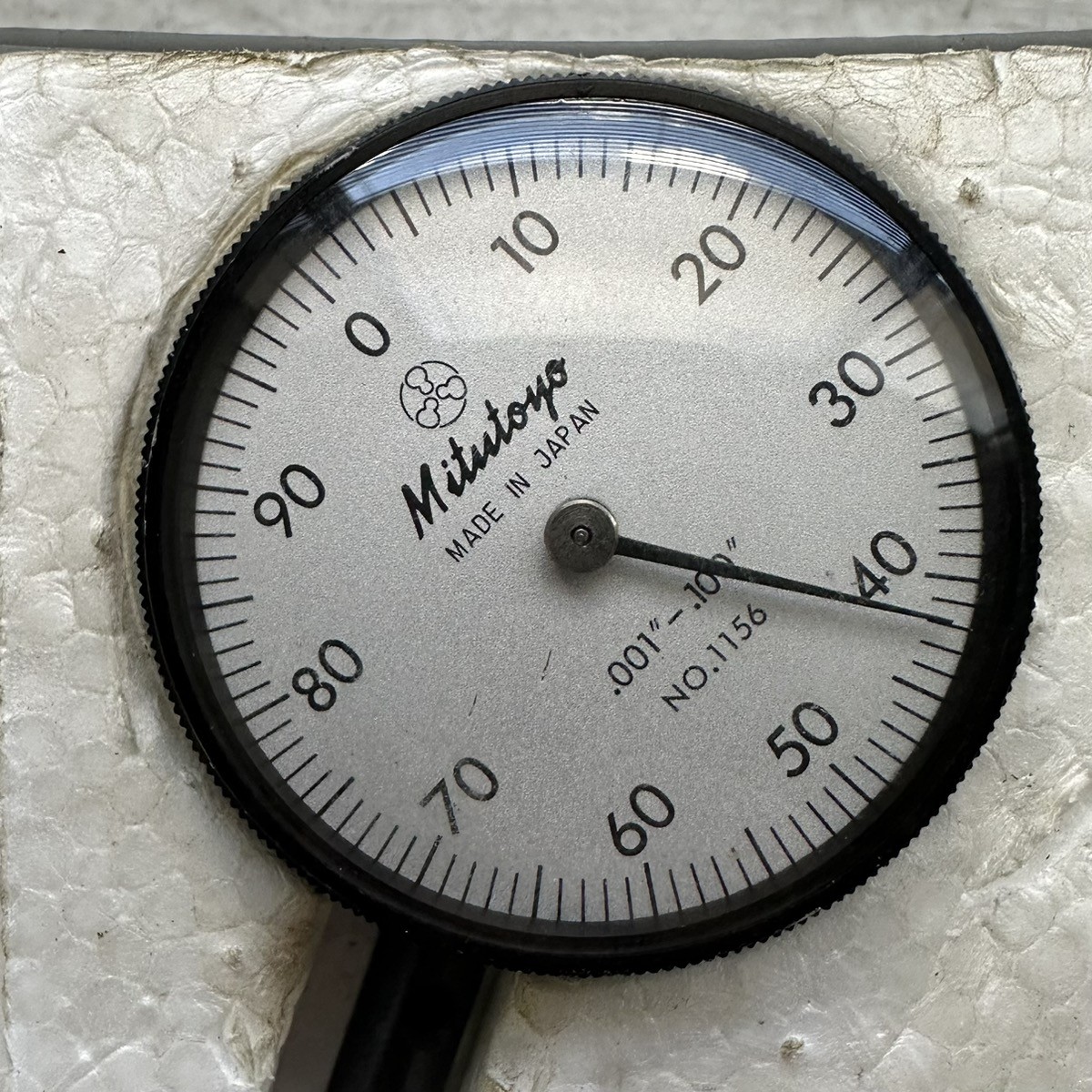 Mitutoyo No 1156 Dial Indicator .001-100" Resolution Vintage - Made  (PAP008601)