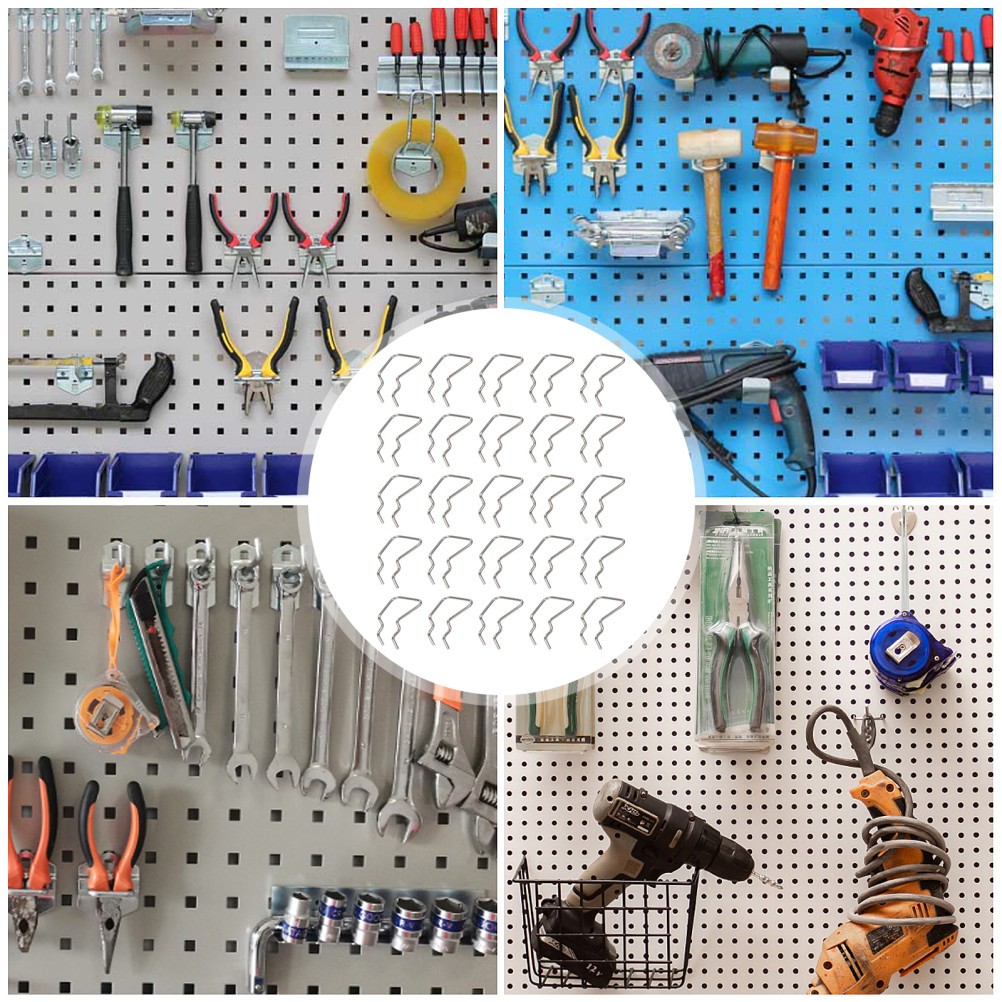12Pcs Tool Display Shelf Rack Hook Exhibition Display Hook for Hardwares Tool