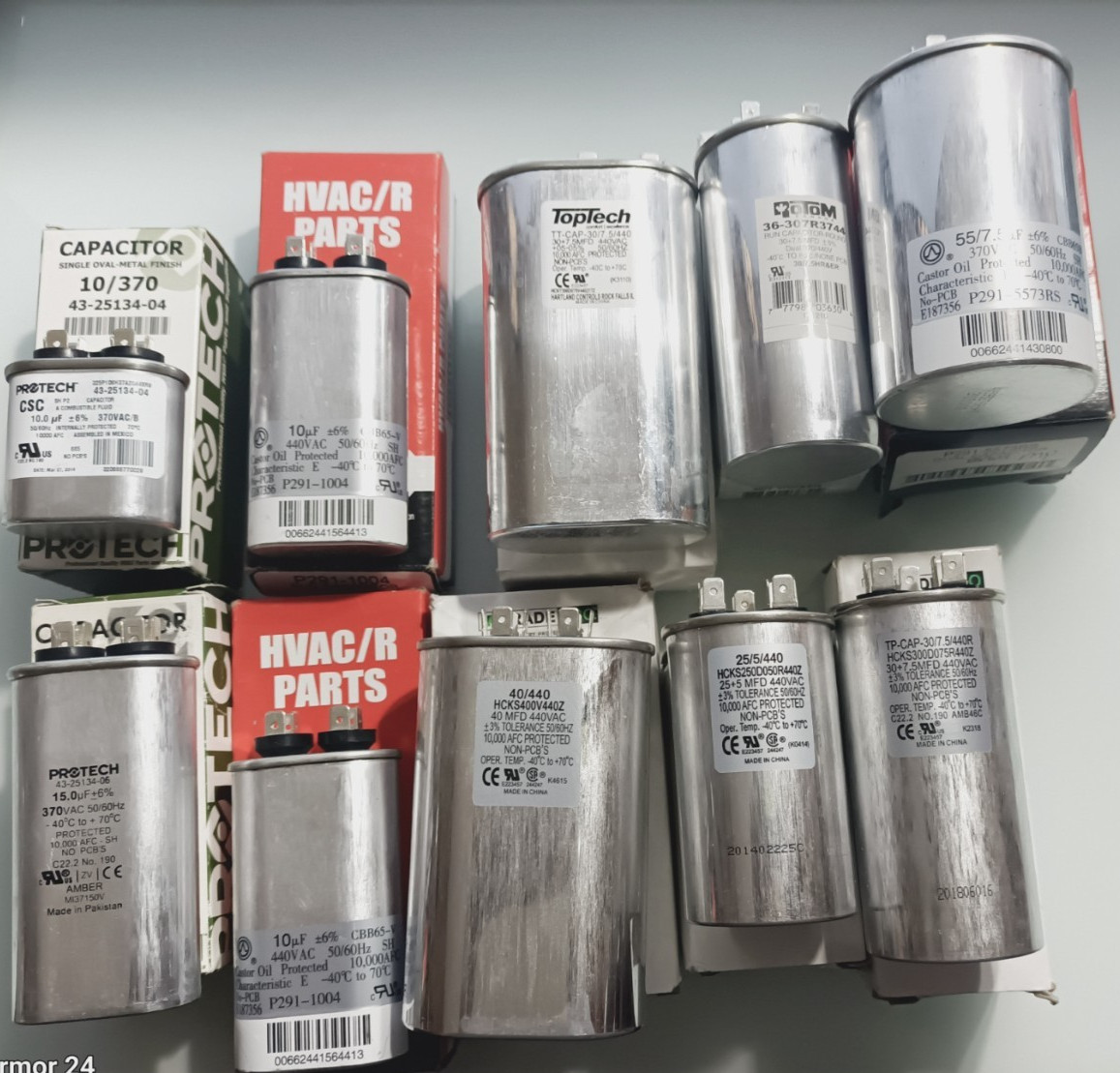 Capacitors Trade Pro/Protech/ Totaline/TopTech/Rotom Lot of 10