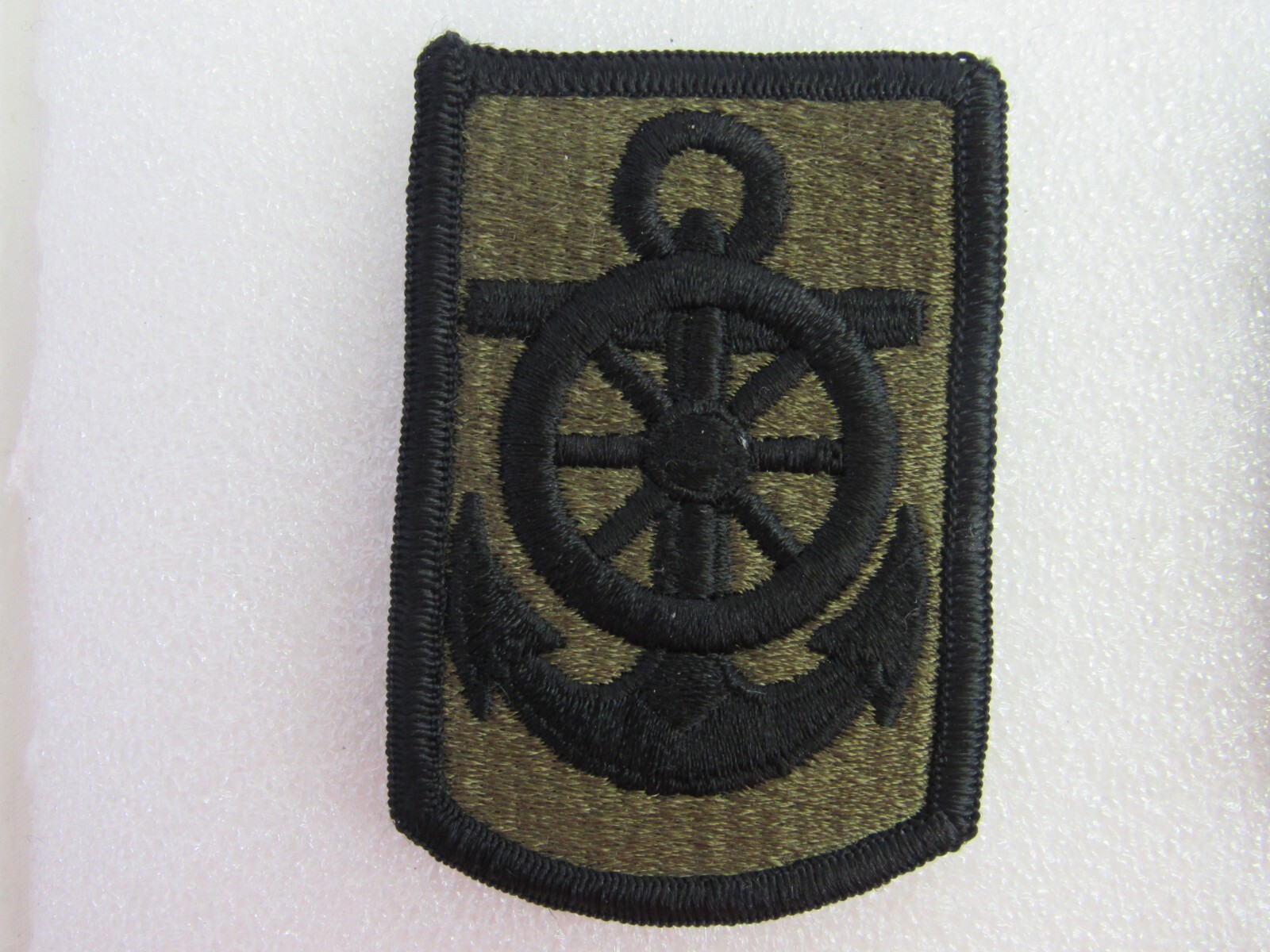 US Army 125th Transportation Brigade Subdued Sew On Shoulder Patch Insignia VTG