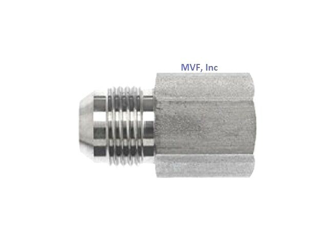 3/8" Male JIC X 3/8" Female NPTF, 37° Flare to Pipe Adapter Hydraulic 2405-06-06