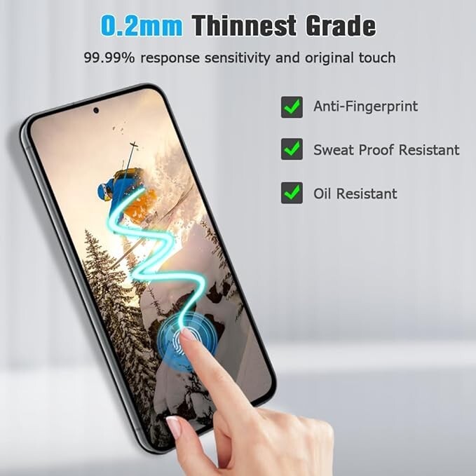 3-Pack Tempered Glass Screen Protector Full Coverage for Samsung Galaxy A54 5G