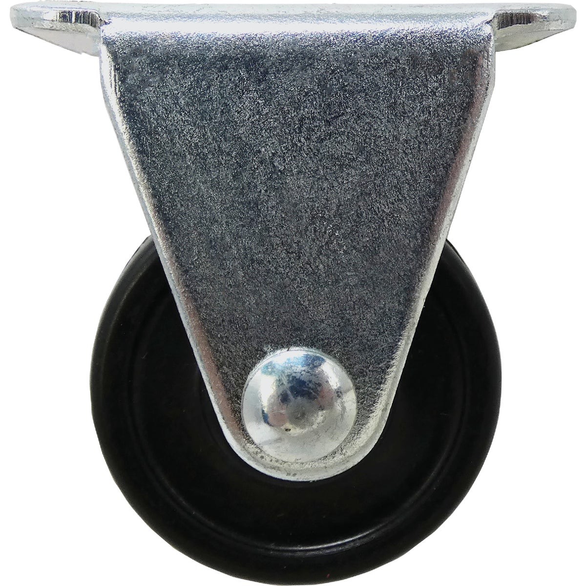 Shepherd Hardware 1-1/2 In. -Duty Rubber Rigid Plate Caster 9490 Shepherd