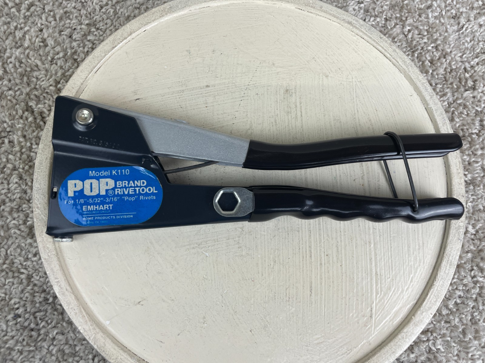 Pop Brand Rivet Tool Model K110 For 1/8 5/32 3/16 Rivets Emhart Hand Tool USA