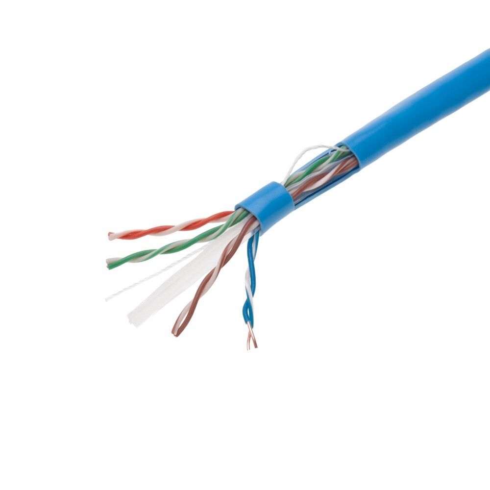 CAT6 1000FT Blue UTP Ethernet Cable 23AWG Network LAN Solid Bulk Wire Pull Box