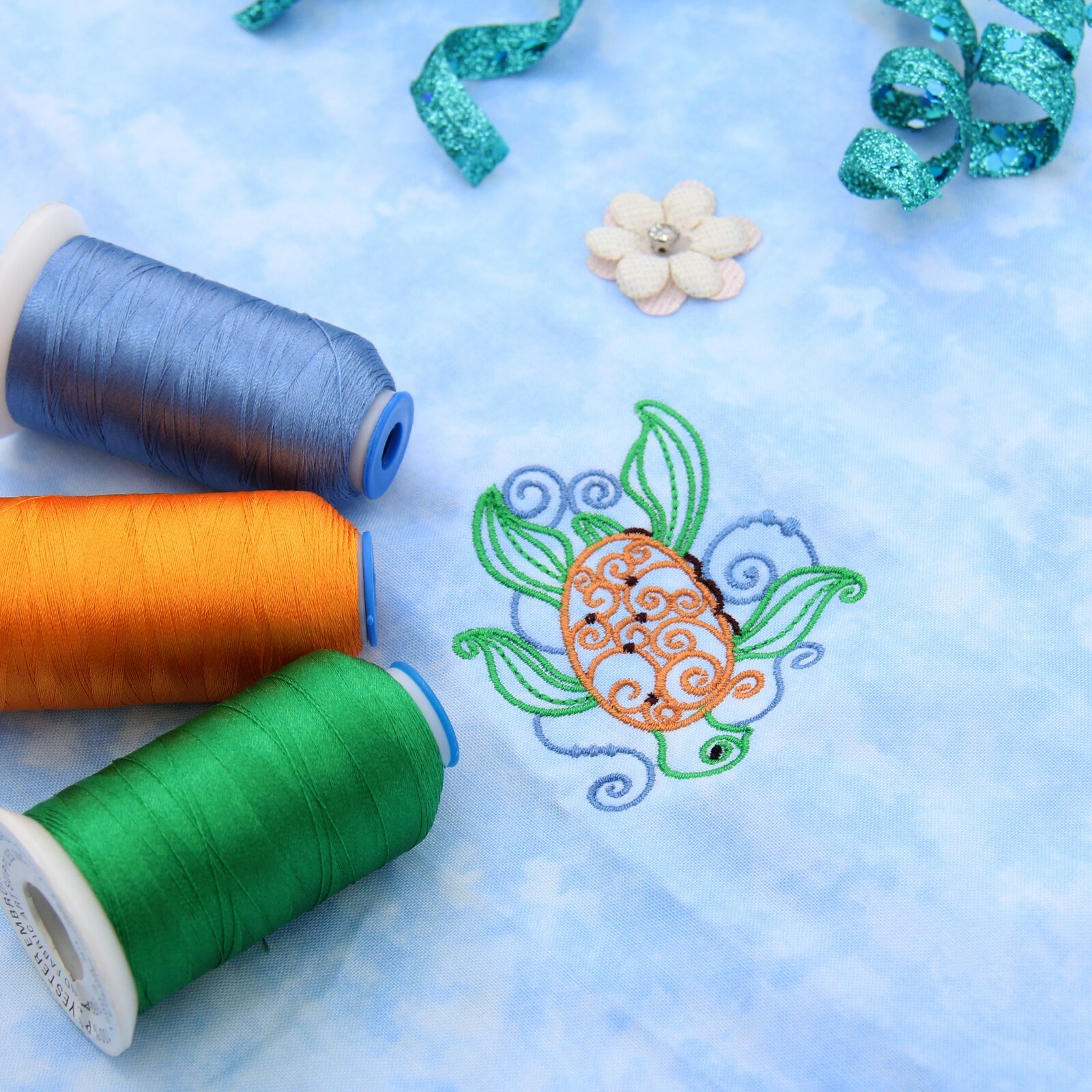 RAYON MACHINE EMBROIDERY THREAD SETS - 18 SETS AVAIL - 1000M CONES - 40WT