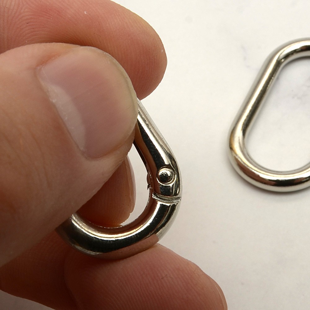 Open Oval Ring Two Size Key Ring Making Sub-materials Leather craft tools