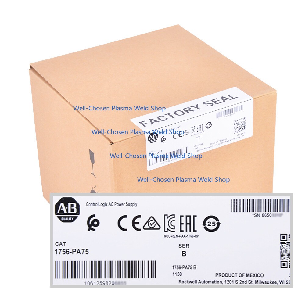 2022 New Factory Seal Allen-Bradley ControlLogix AC Power Supply AB 1756-PA75 /B