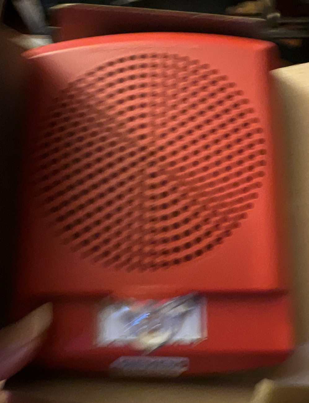 Siemens SLSPSWR-F Fire Alarm Speaker Strobe Wall Red Mass Notification