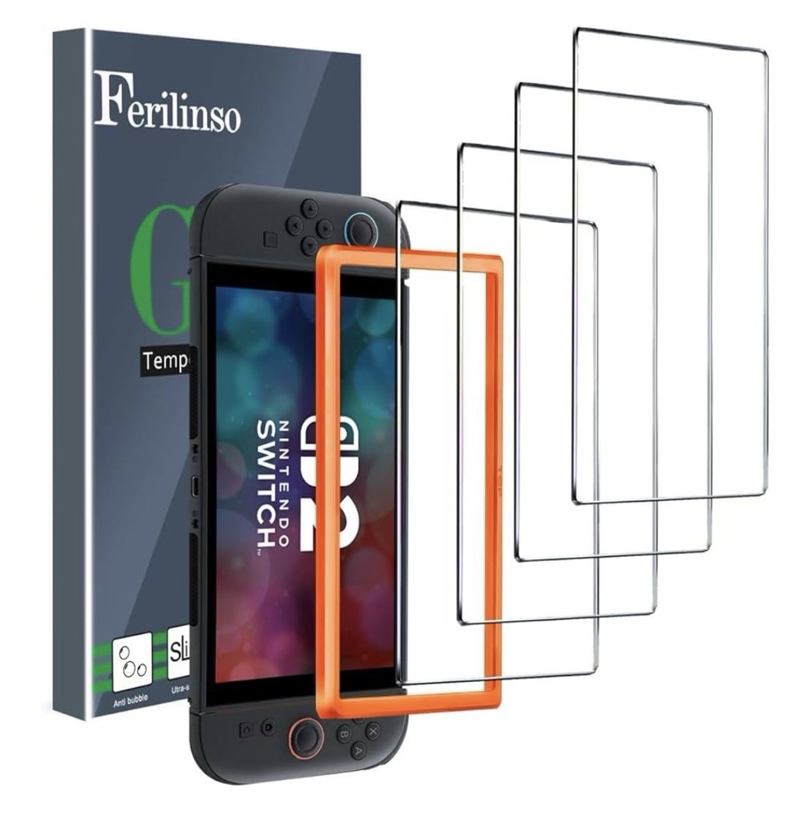Ferilinso Glass Screen Protector for Nintendo Switch 2, Anti-Scratch, Shatterpr…