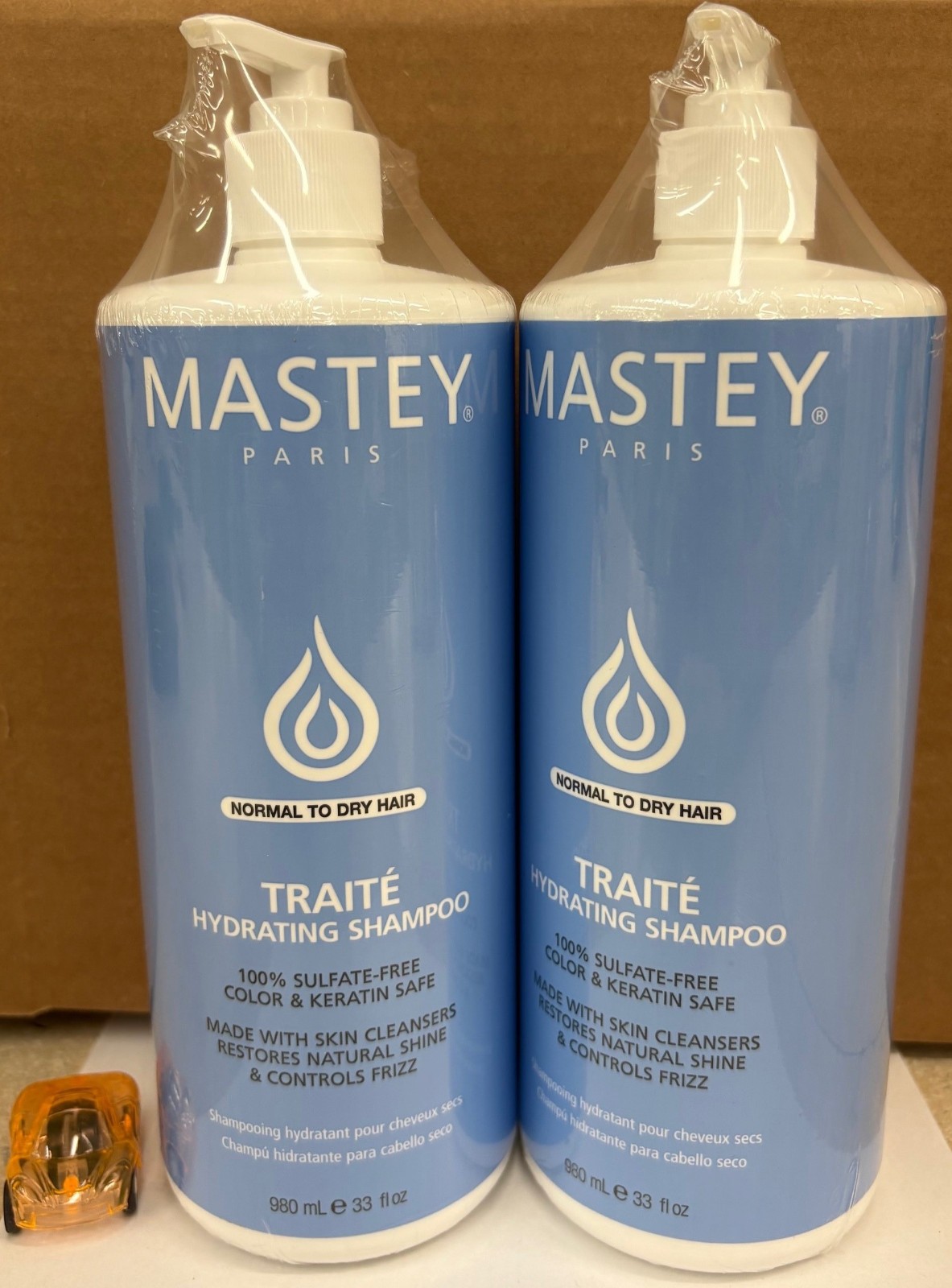 2 Bottles of Mastey Traite Hydrating Shampoo 33 Oz Each, Sulfate Free Shampoo