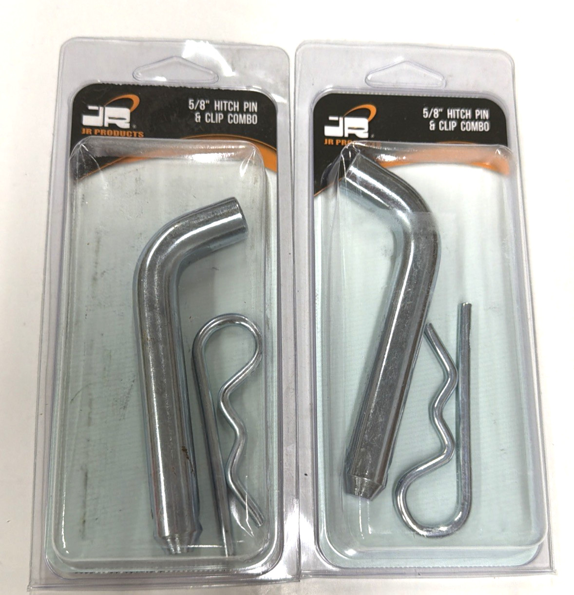 2 JR Products 01074 5/8 Inch Hitch Pin & Clip Combo w/ 2-7/8" Usable Length