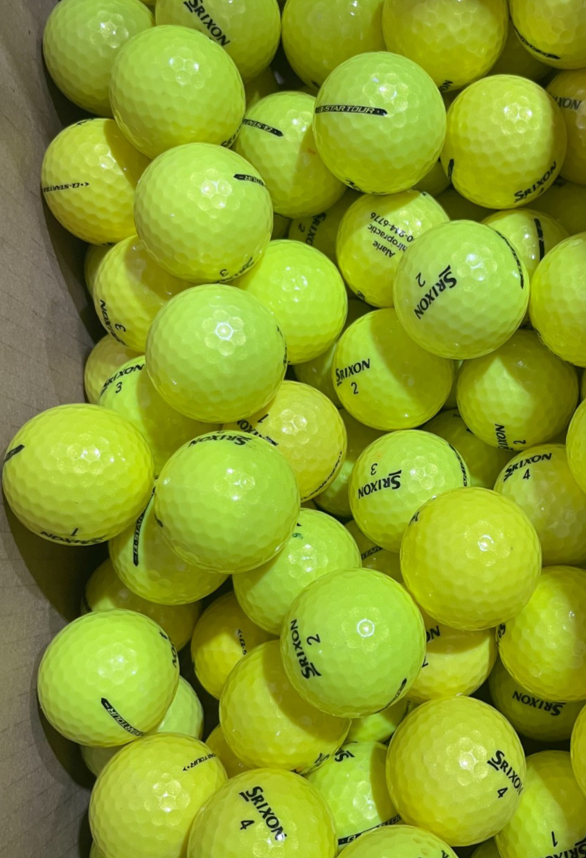 Srixon Q-Star Tour Yellow AAAAA Mint 24 Used Golf Balls 5A