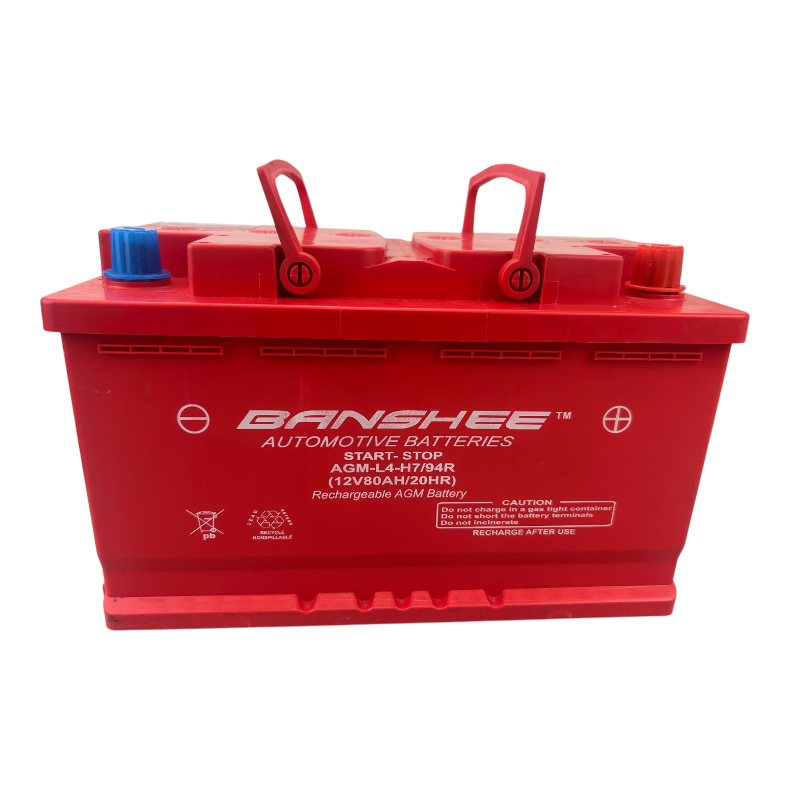94R H7 AGM Car Battery 12V 80Ah 800CCA Start Stop Automotive Banshee