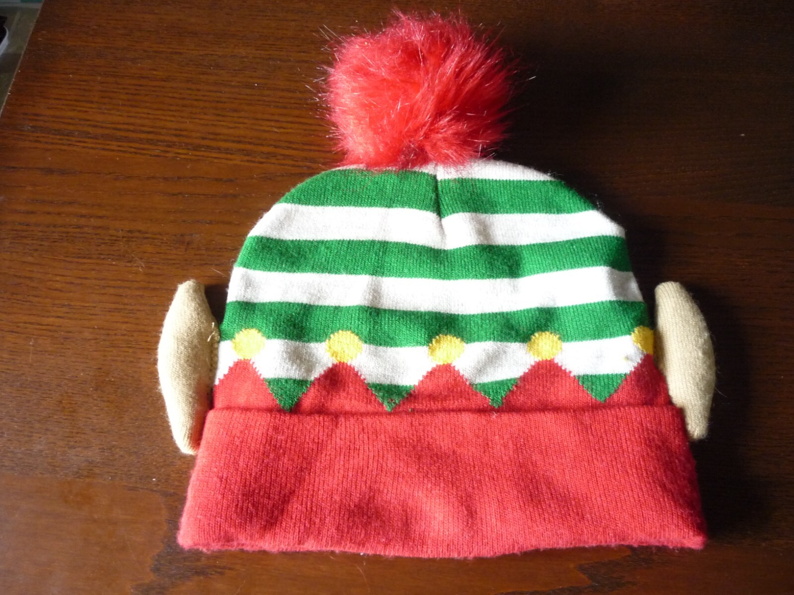 XMAS ELF KNIT HAT--SANTA HELPER