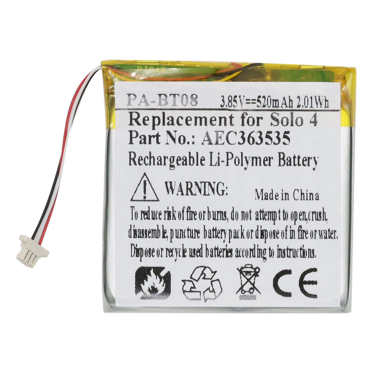 NEW Beats Solo 4 Wireless A3140 Replacement Battery AEC363535 520mAh