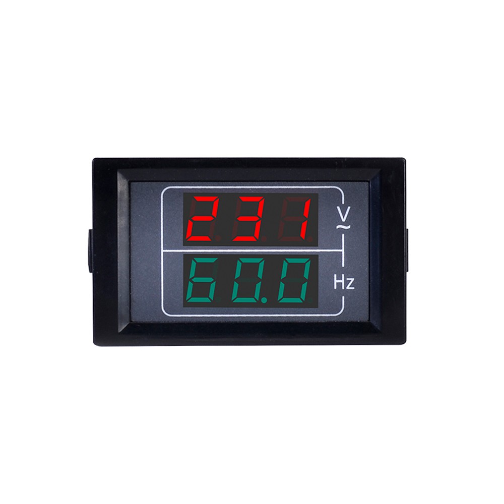 Voltage Frequency Meter Panel Digital Voltmeter Gauge AC AC50-500V 10.0-99.9 HZ